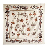 White Elegant Chic Large Satin Scarf | 90x90cm Bandana | Twill Satin Shawl | Perfect Gift for Her, Mother's Day
