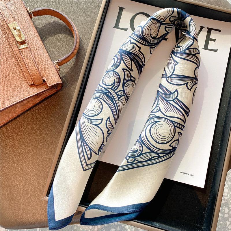 Vintage Boho Prints 100% mulberry Silk Scarf/Silk head scarf/Silk hair scarf/Silk neck scarf/Silk bandana/Bag Accessory/Gift for her