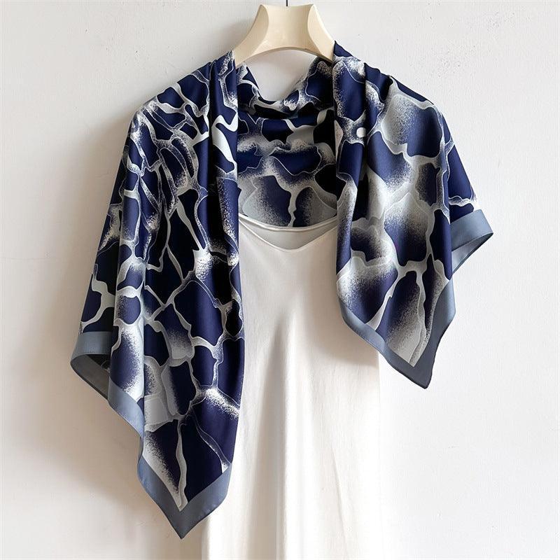 Gradient Style Chic Large Satin Scarf | 90x90cm Bandana | Twill Satin Shawl | Perfect Gift for Her, Mother&