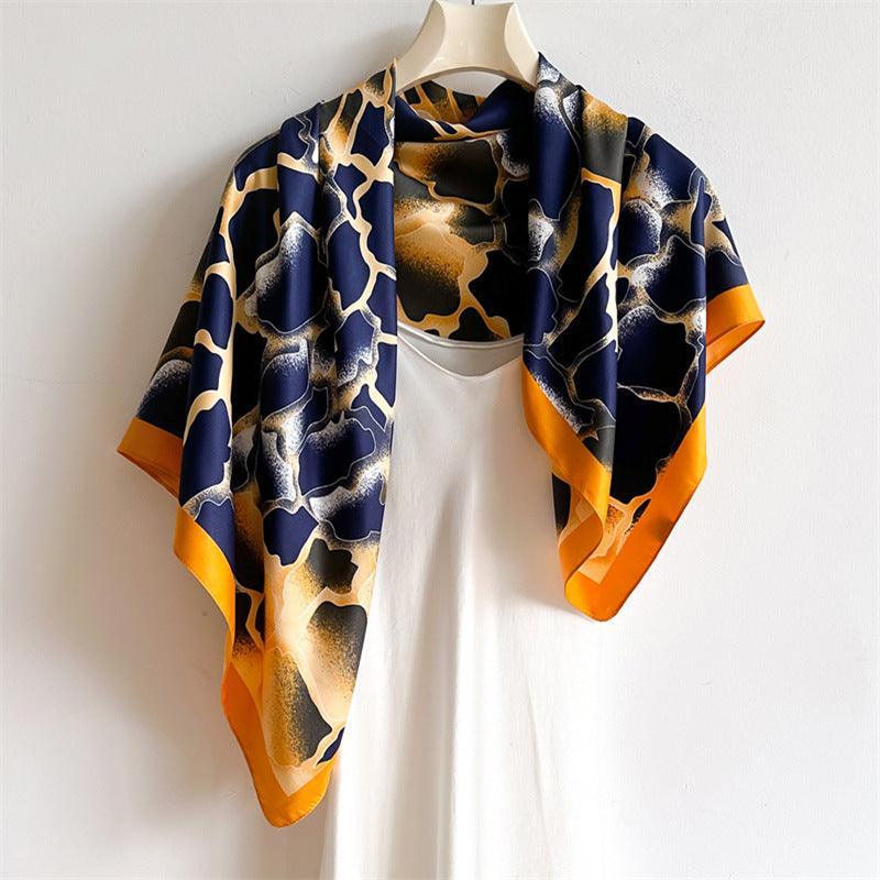 Gradient Style Chic Large Satin Scarf | 90x90cm Bandana | Twill Satin Shawl | Perfect Gift for Her, Mother&