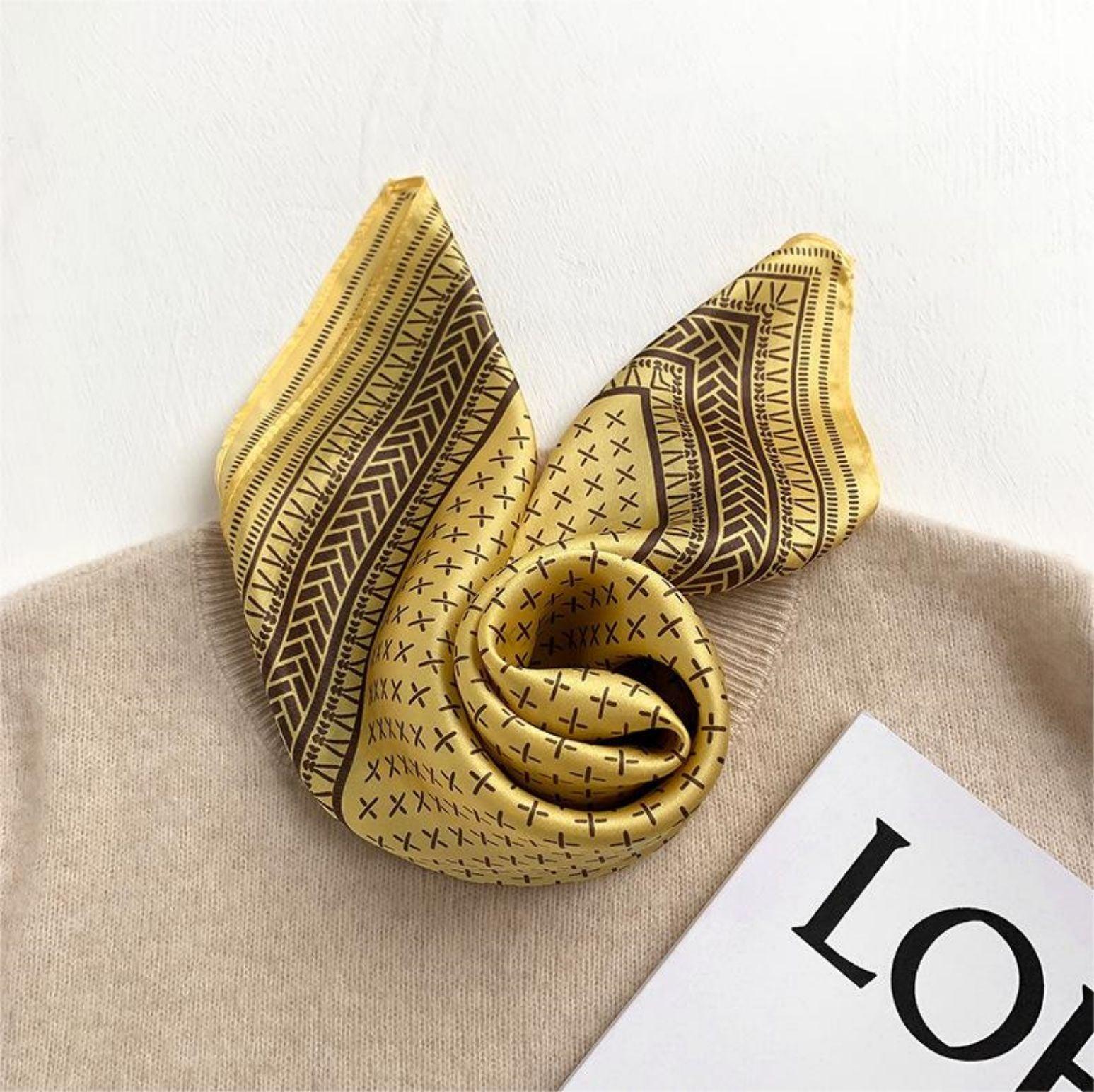 Schal aus 100 % Maulbeerseide/Kopftuch aus Seide/Haarschal aus Seide/Halstuch aus Seide/Muttertagsgeschenke/Taschenaccessoire/Geschenk für Sie/Für den Frühling