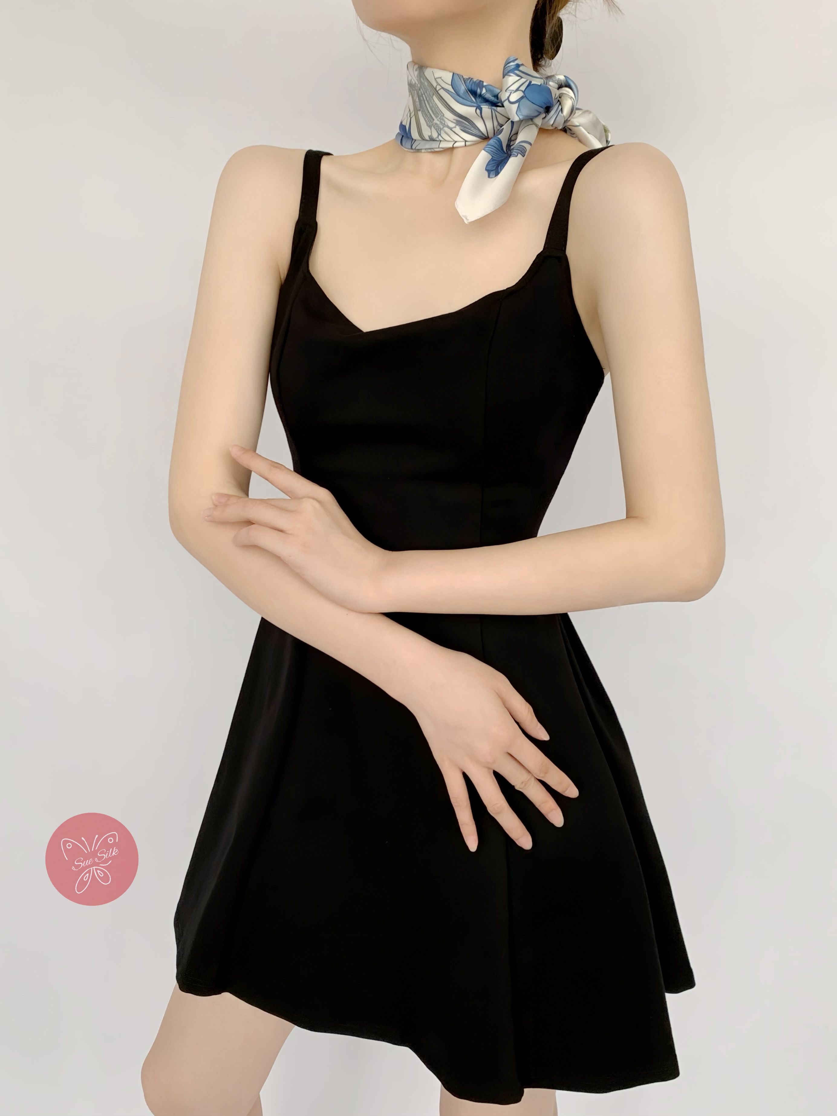 Vintage Butterfly and Love Pattern Silk Scarf - Designer Original - Customizable Fabric and Size - Women&