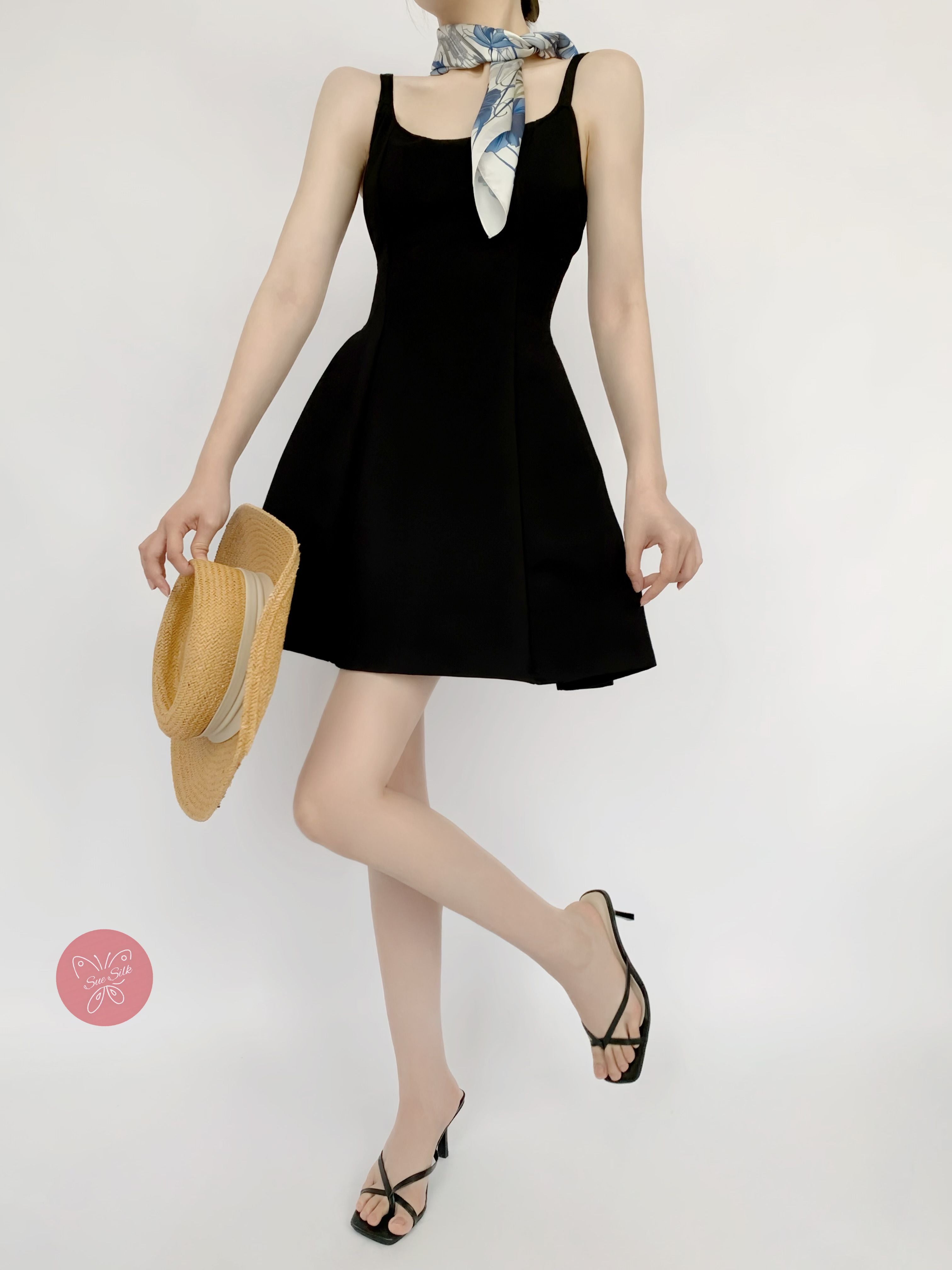 Vintage Butterfly and Love Pattern Silk Scarf - Designer Original - Customizable Fabric and Size - Women&