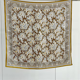 26'' Classic Full-Scale Paisley Mulberry Silk Scarf – Timeless Square Silk Shawl for Women, Elegant Vintage-Inspired Accessory
