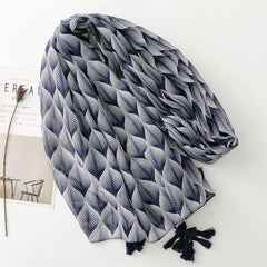 Plain scarf summer travel sunscreen scarf Hanfu accessories photo Bali yarn leaf plant shawl women