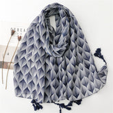Plain scarf summer travel sunscreen scarf Hanfu accessories photo Bali yarn leaf plant shawl women