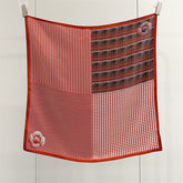 65cm Mulberry Silk Scarf – Plaid, Houndstooth & Rose Print Double Crepe Square Shawl for Spring & Summer