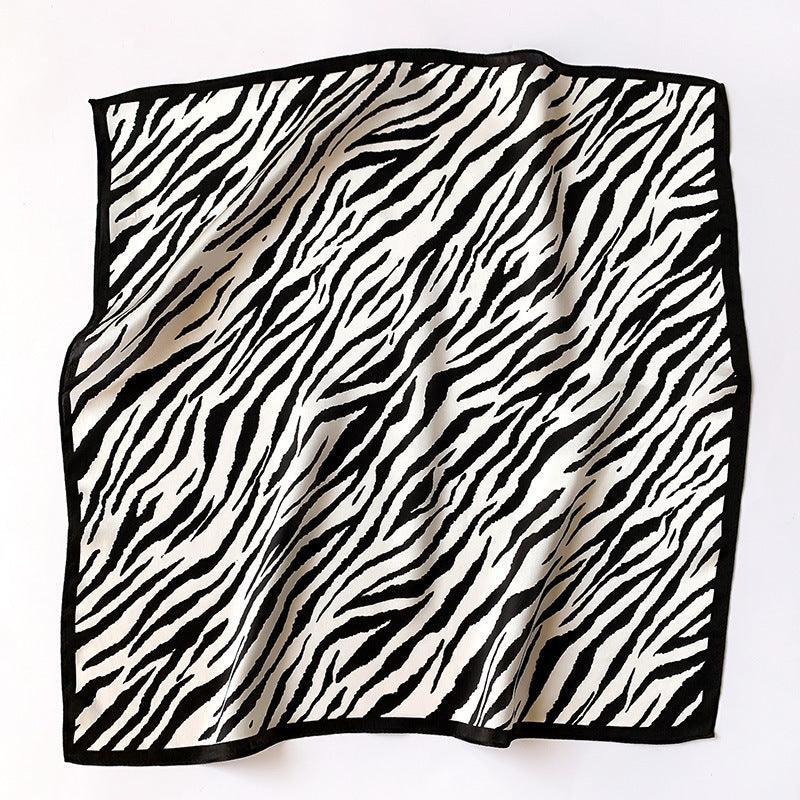 Zebra stripes 100% mulberry Silk Scarf/Silk head scarf/Silk hair scarf/Silk neck scarf/Mother&
