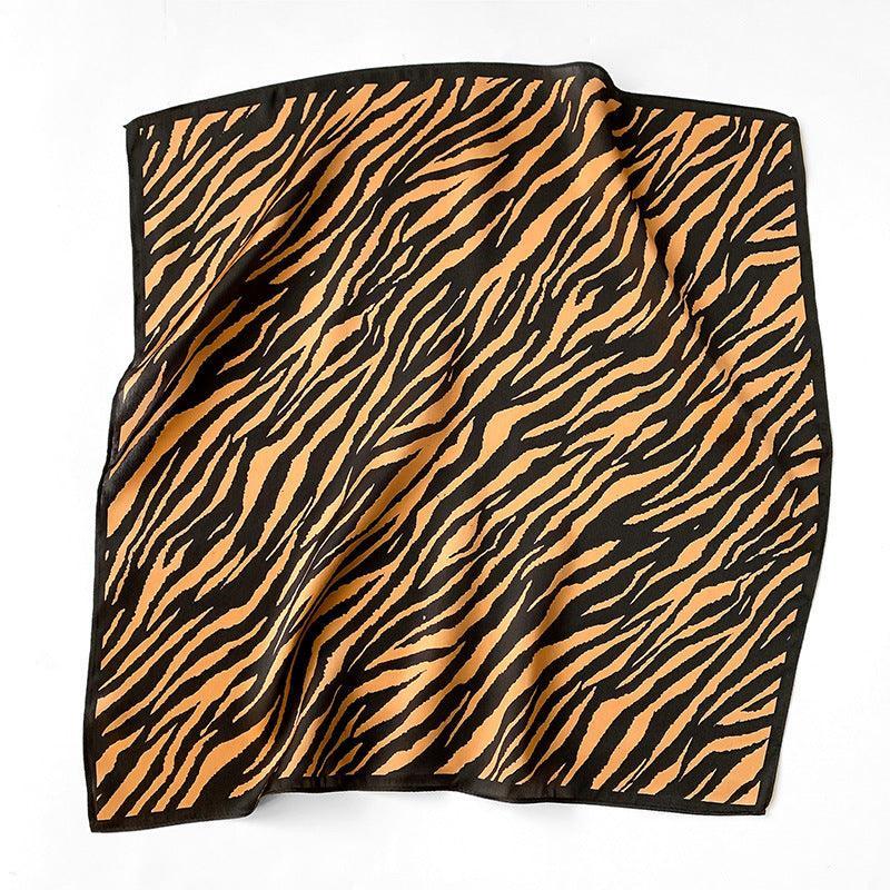 Zebra stripes 100% mulberry Silk Scarf/Silk head scarf/Silk hair scarf/Silk neck scarf/Mother&