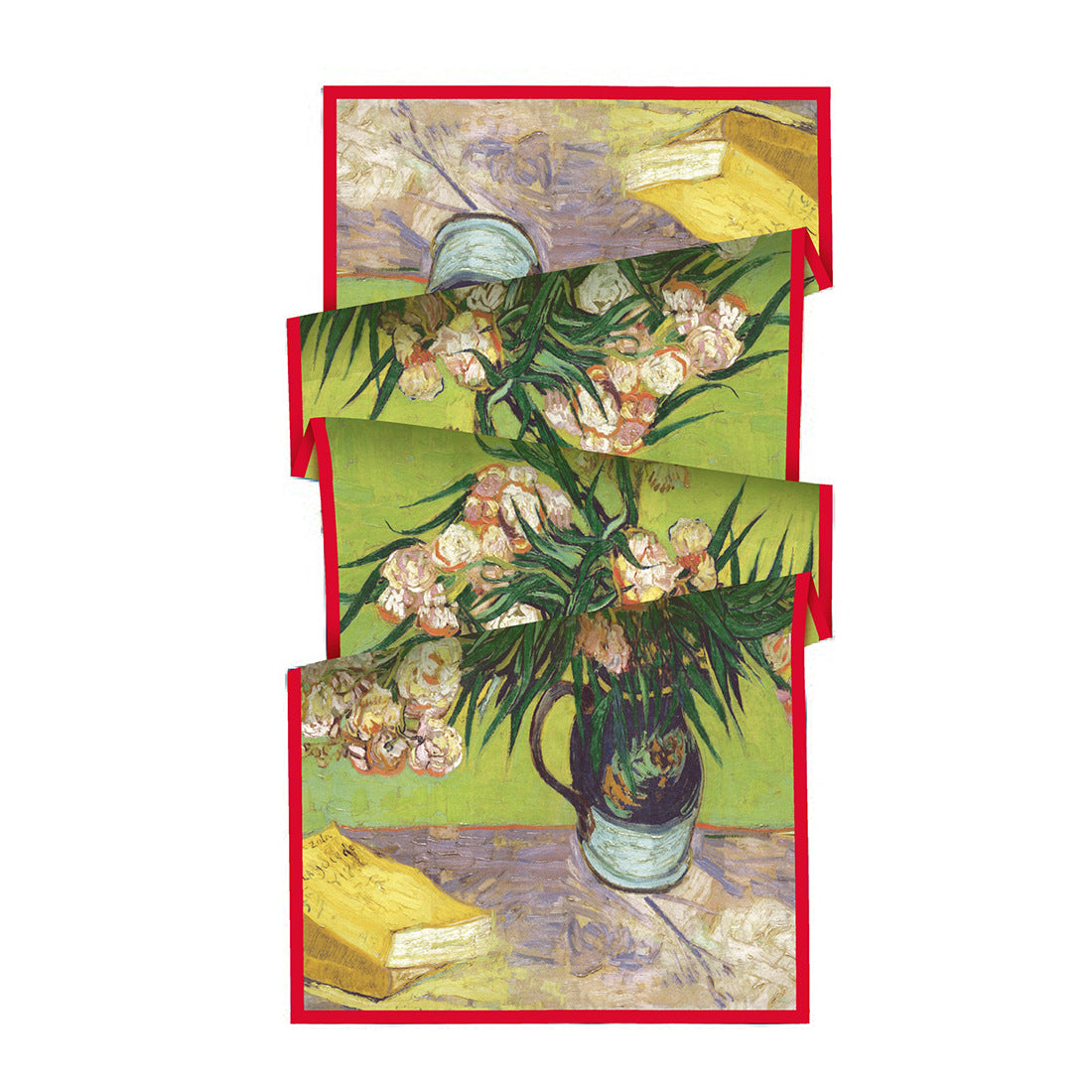 Van Gogh Inspired Long Scarf - 180cm x 70cm, Double-Layer Twill Polyester, Versatile Gift for All Seasons