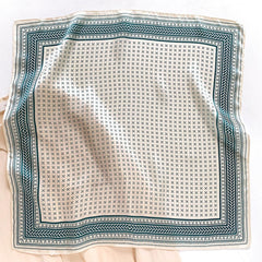 Minimalist Crosshatch 100% mulberry Silk Scarf/Silk head scarf/Silk hair scarf/Silk neck scarf/Mother's Day Gifts/Bag Accessory/Gift for her/For Spring
