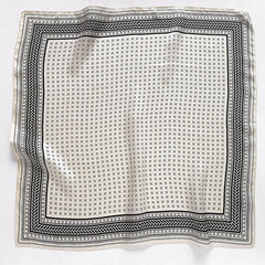 Minimalist Crosshatch 100% mulberry Silk Scarf/Silk head scarf/Silk hair scarf/Silk neck scarf/Mother's Day Gifts/Bag Accessory/Gift for her/For Spring