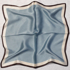 Blue Polka Dot 100% mulberry Silk Scarf/Silk head scarf/Silk hair scarf/Silk neck scarf/Mother's Day Gifts/Bag Accessory/Gift for her