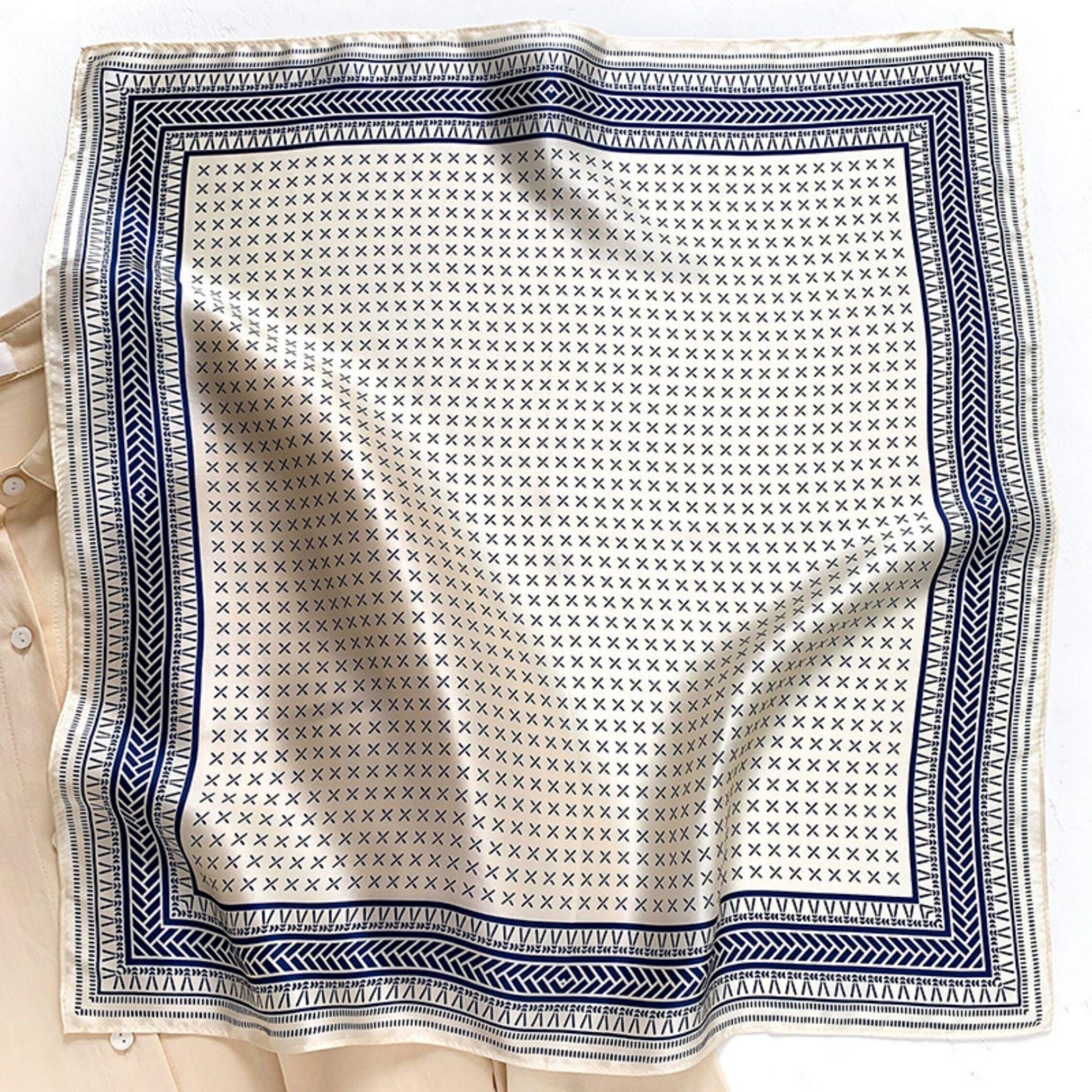 Schal aus 100 % Maulbeerseide/Kopftuch aus Seide/Haarschal aus Seide/Halstuch aus Seide/Muttertagsgeschenke/Taschenaccessoire/Geschenk für Sie/Für den Frühling