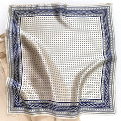 Minimalist Crosshatch 100% mulberry Silk Scarf/Silk head scarf/Silk hair scarf/Silk neck scarf/Mother's Day Gifts/Bag Accessory/Gift for her/For Spring