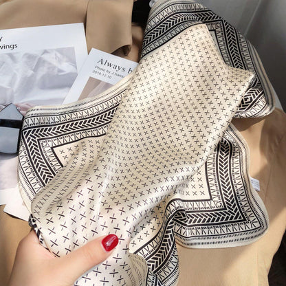 Schal aus 100 % Maulbeerseide im Vintage-Stil/Kopftuch aus Seide/Haarschal aus Seide/Halstuch aus Seide/Muttertagsgeschenke/Taschenaccessoire/Geschenk für Sie