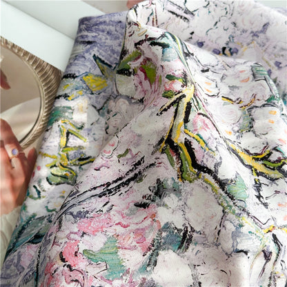 Lilac Whisper – 100% Silk Twill Scarf (90×90cm, Hand-Rolled Edges)