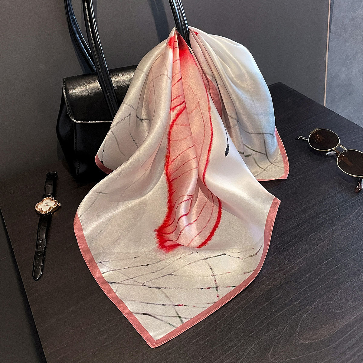 Butterfly Whisper 100% Silk Scarf 53cm – Elegant Giftable Accessory