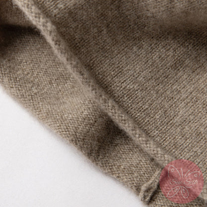 100% Pure Cashmere Knit Beanie – Soft Slouchy Everyday Hat