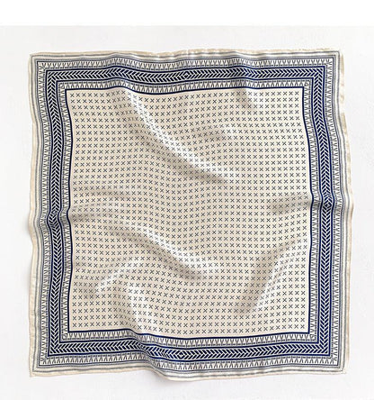 Schal aus 100 % Maulbeerseide im Vintage-Stil/Kopftuch aus Seide/Haarschal aus Seide/Halstuch aus Seide/Muttertagsgeschenke/Taschenaccessoire/Geschenk für Sie