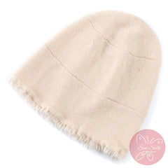 100% Pure Cashmere Knit Bucket Hat – Soft Slouchy Fit, Minimal Everyday Style