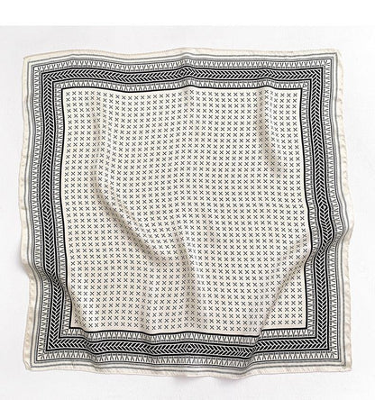 Schal aus 100 % Maulbeerseide im Vintage-Stil/Kopftuch aus Seide/Haarschal aus Seide/Halstuch aus Seide/Muttertagsgeschenke/Taschenaccessoire/Geschenk für Sie