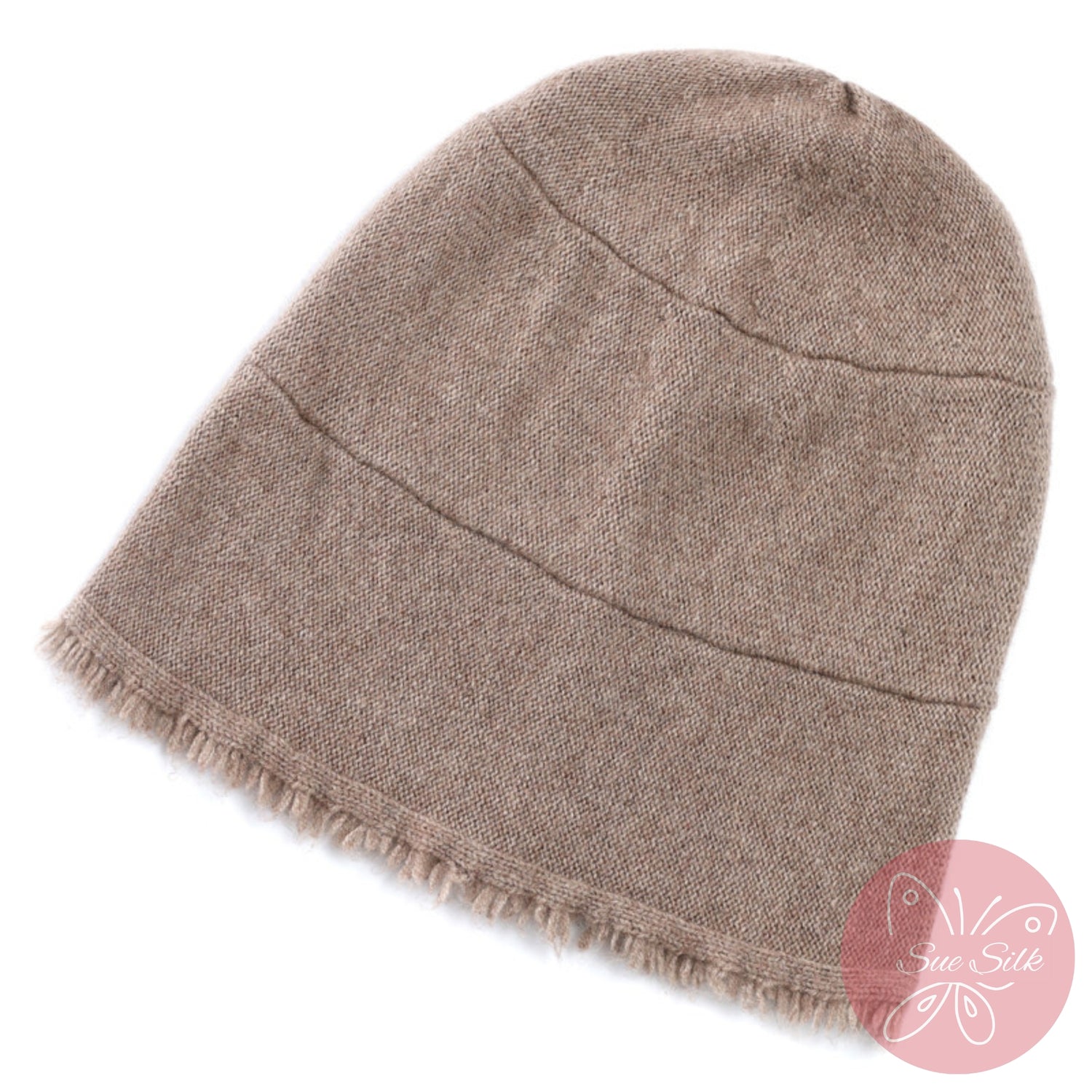 100% Pure Cashmere Knit Bucket Hat – Soft Slouchy Fit, Minimal Everyday Style