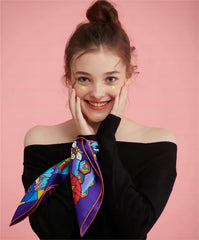 Custom your own silk scarves/Personalized Silk scarf/Handmade gift/Silk bandana/Boho scarf/Gift for her/Mother's Day Gifts