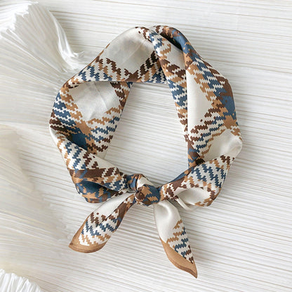 Schottischer Karierter Seidenschal/100 % Maulbeerseidenschal/Seidenkopfschal/Seidenhaarschal/Seidenhalstuch/Seidenbandana/Taschenaccessoire/Geschenk für Sie