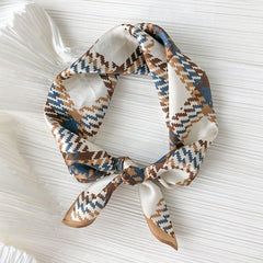Schottischer Karierter Seidenschal/100 % Maulbeerseidenschal/Seidenkopfschal/Seidenhaarschal/Seidenhalstuch/Seidenbandana/Taschenaccessoire/Geschenk für Sie