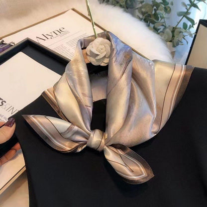 Mauve watercolor 100% mulberry Silk Scarf/Silk head scarf/Silk hair scarf/Silk neck scarf/Mother&
